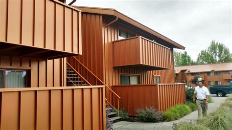 metal sheeting for exterior walls